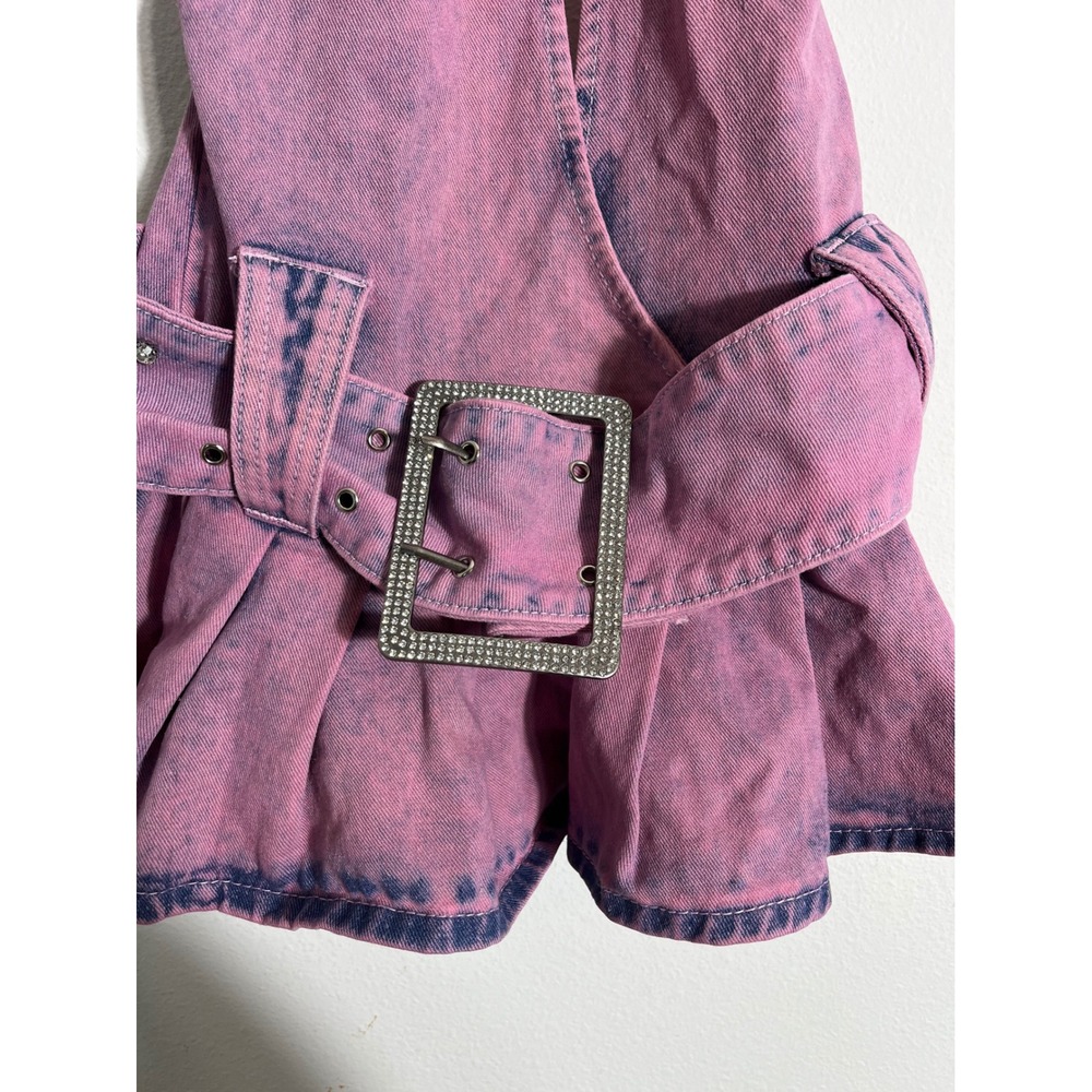 JADED LONDON Malibu Plunge Denim Mini Dress - Picture 6 of 13